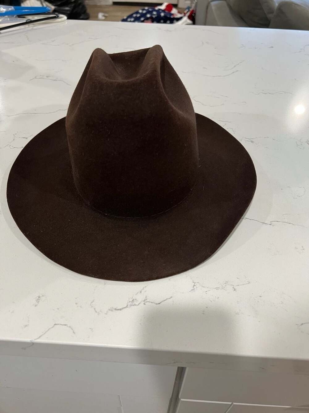 Resistol XXX Beaver Self-Conforming Brown Western Cowboy Hat Size 7 1/8